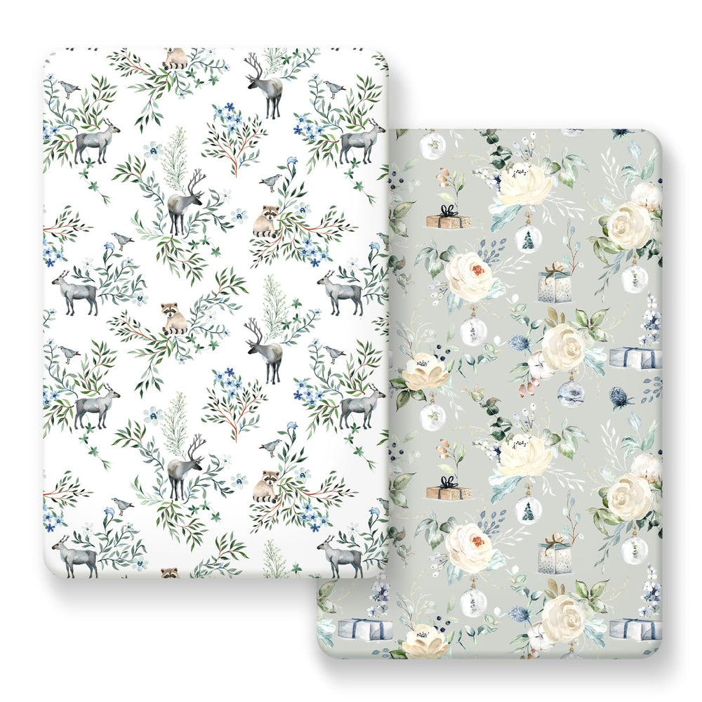 GRSSDER elastic-edge fitted pack n play sheets securely fit standard mattresses.