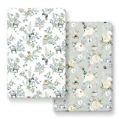 GRSSDER elastic-edge fitted pack n play sheets securely fit standard mattresses.