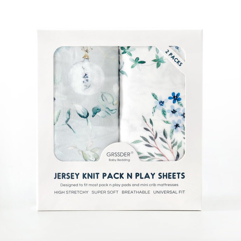 GRSSDER printed design adds a stylish touch to nursery bedding.