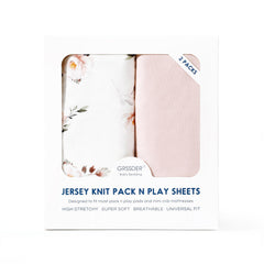 GRSSDER rose-print nursery bedding adds gentle color to any setup