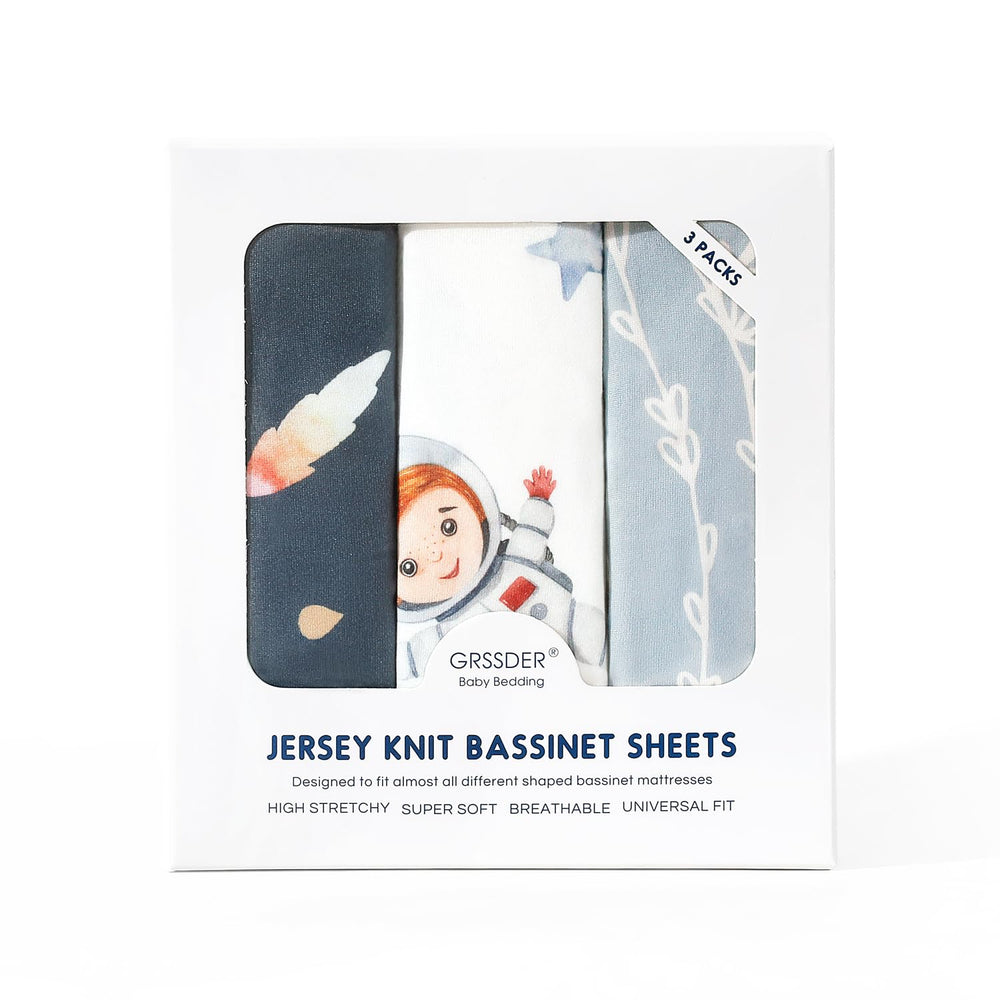 GRSSDER Space Print on mattress adds cozy aesthetics for nursery.