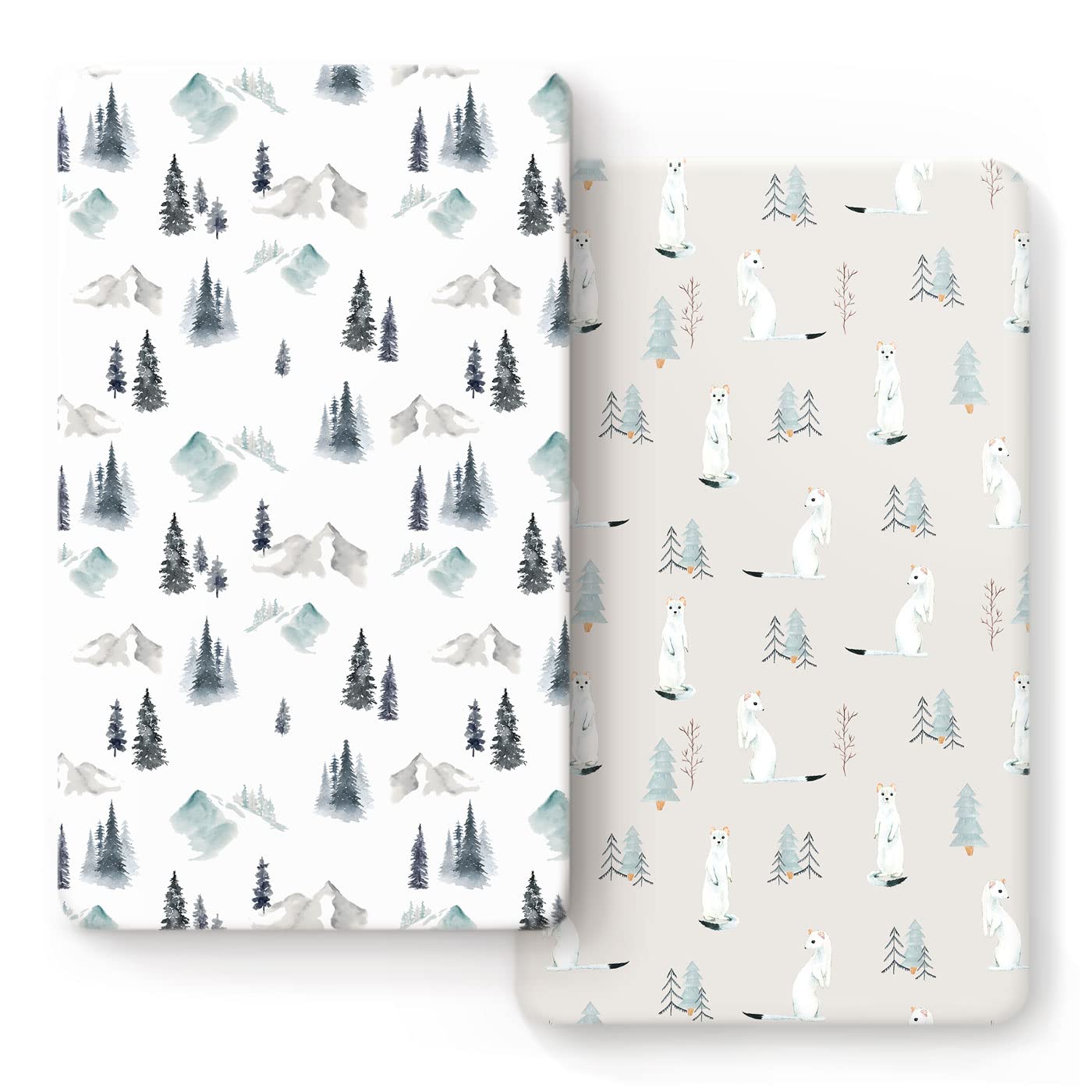 GRSSDER Stretch crib sheets set with ultra soft fabric for cozy sleep