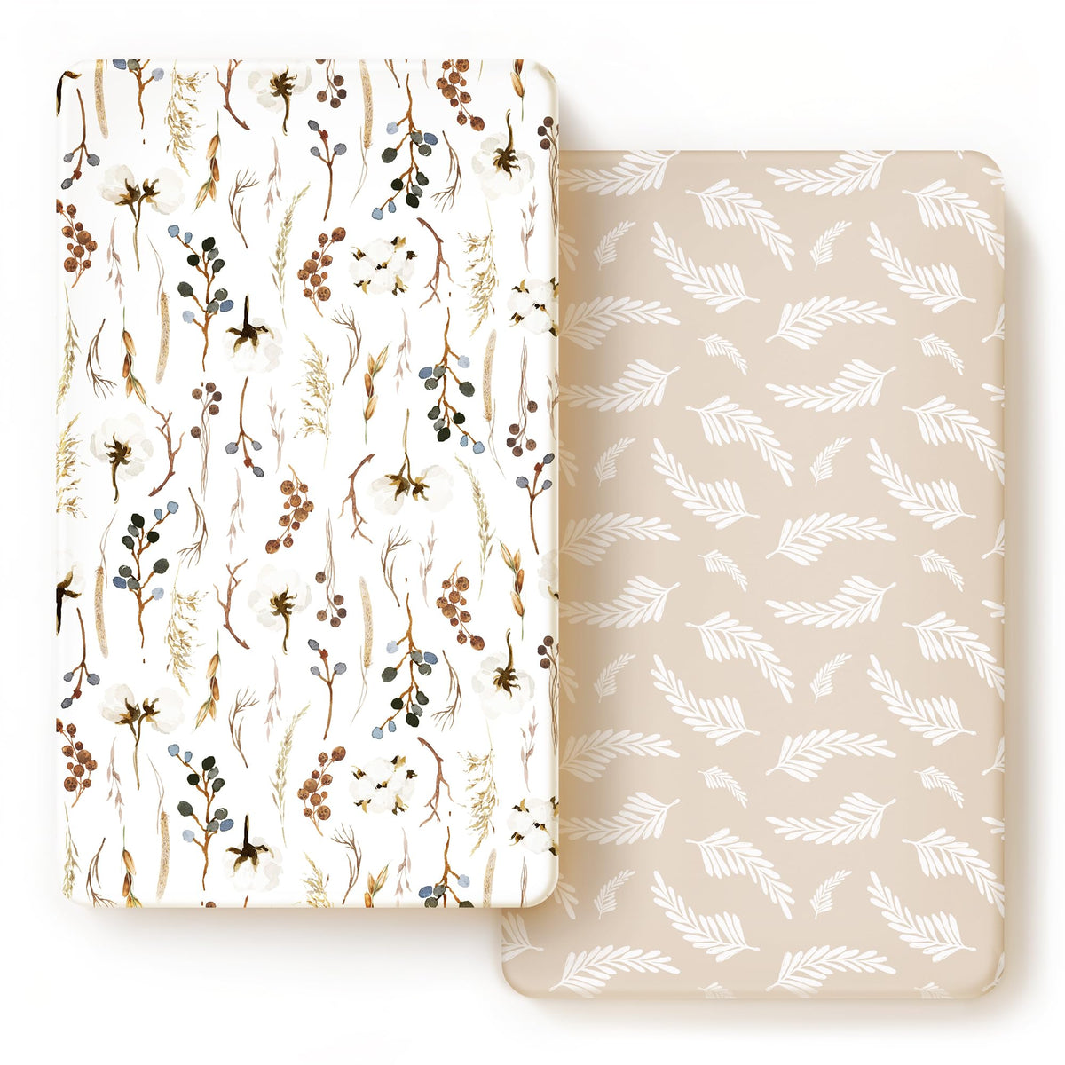 GRSSDER Stretch crib sheets 2-pack with universal fit for standard cribs.