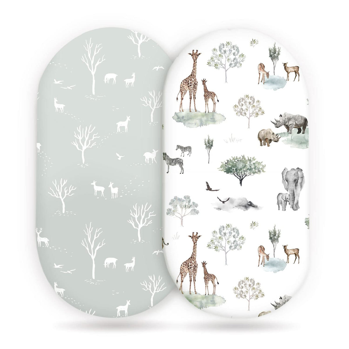 GRSSDER Stretch Ultra Soft Bassinet Sheet with elastic bottom for snug naps.