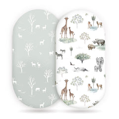 GRSSDER Stretch Ultra Soft Bassinet Sheet with elastic bottom for snug naps.