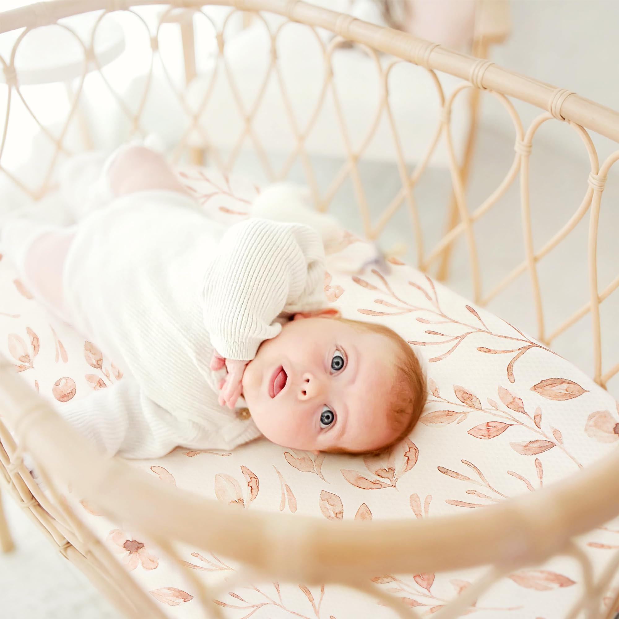 GRSSDER Blush Floral Print adds gentle nursery detail
