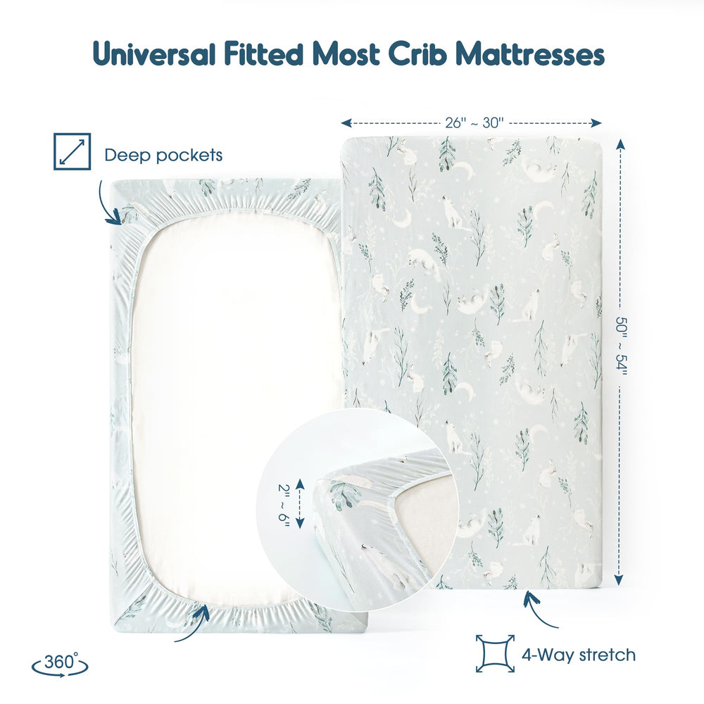 GRSSDER 52x28x8 sizing fits most standard crib mattresses securely.