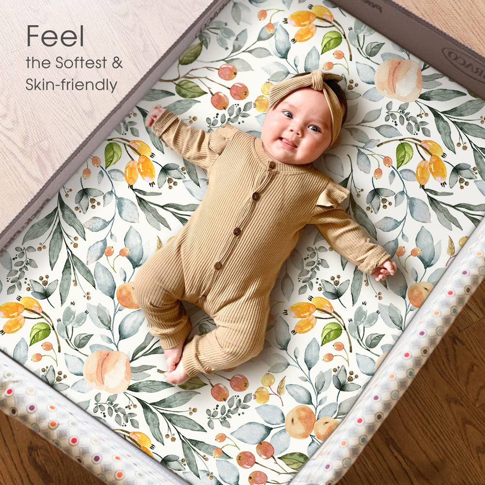 GRSSDER mini crib sheet—machine washable and quick to dry for busy parents.