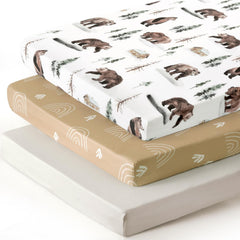 GRSSDER stretchy jersey-knit sheets offer universal fit for quick changes.