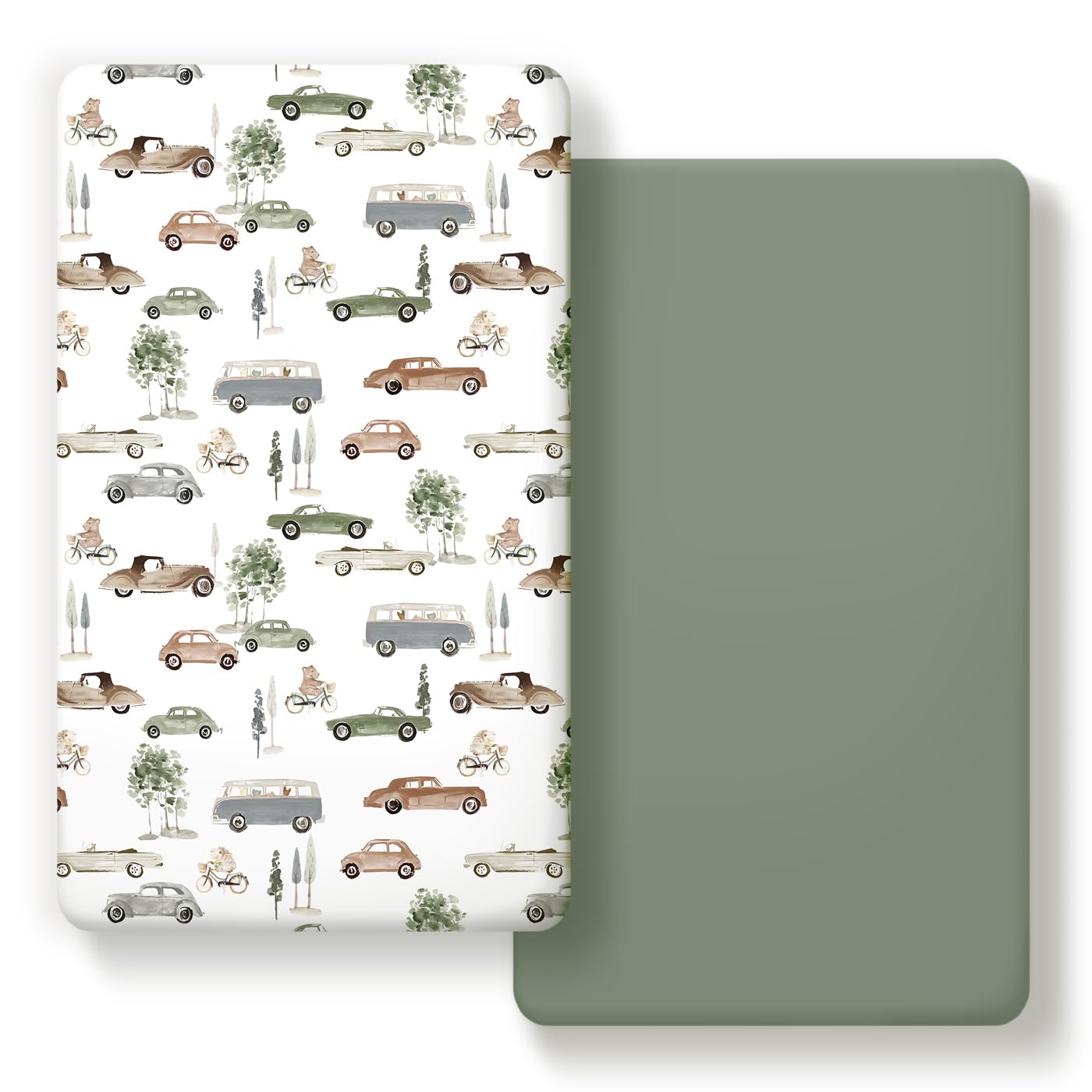 GRSSDER stretchy-soft-jersey-knit crib sheet for cozy nap times