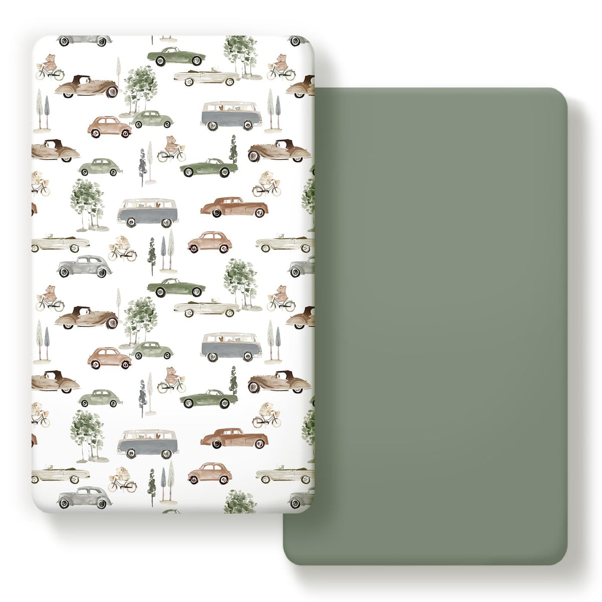 GRSSDER stretchy-soft-jersey-knit crib sheet for cozy nap times