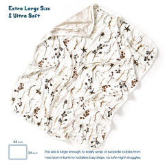 GRSSDER double-layer jersey knit blanket ideal for swaddling and year-round warmth.