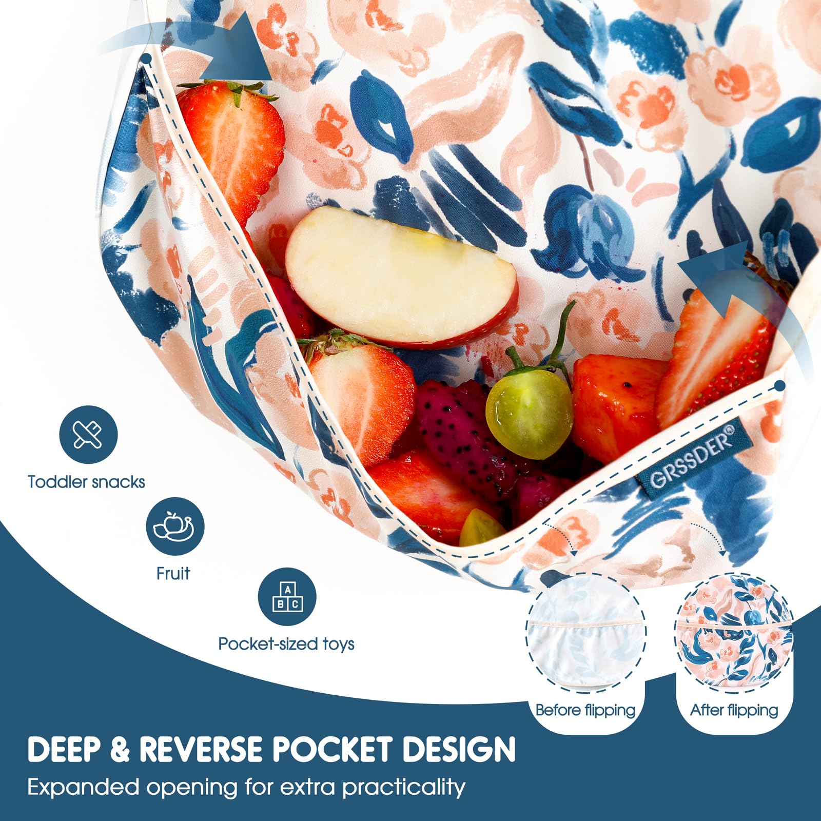 GRSSDER three-pattern design with cheerful options for mealtimes.