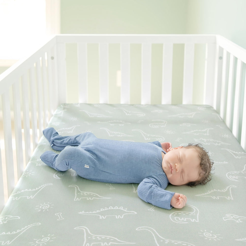 GRSSDER two-pack crib sheets provide convenient backups for busy nights.