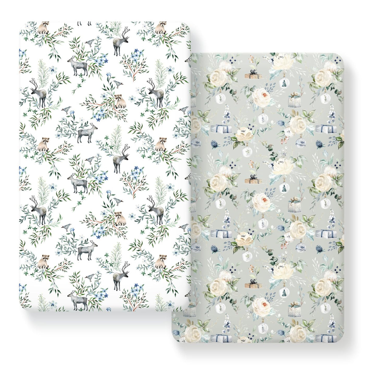 GRSSDER Ultra Soft jersey knit crib sheet folded for nap time comfort.