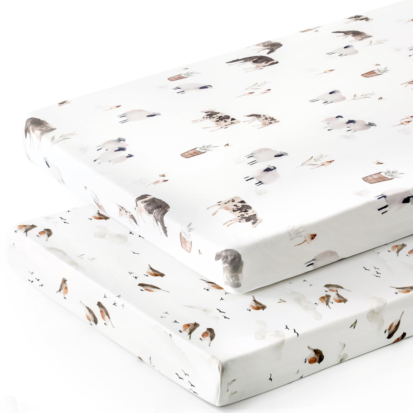 GRSSDER ultra-soft jersey-knit sheets provide breathable comfort for babies