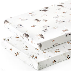 GRSSDER ultra-soft jersey-knit sheets provide breathable comfort for babies