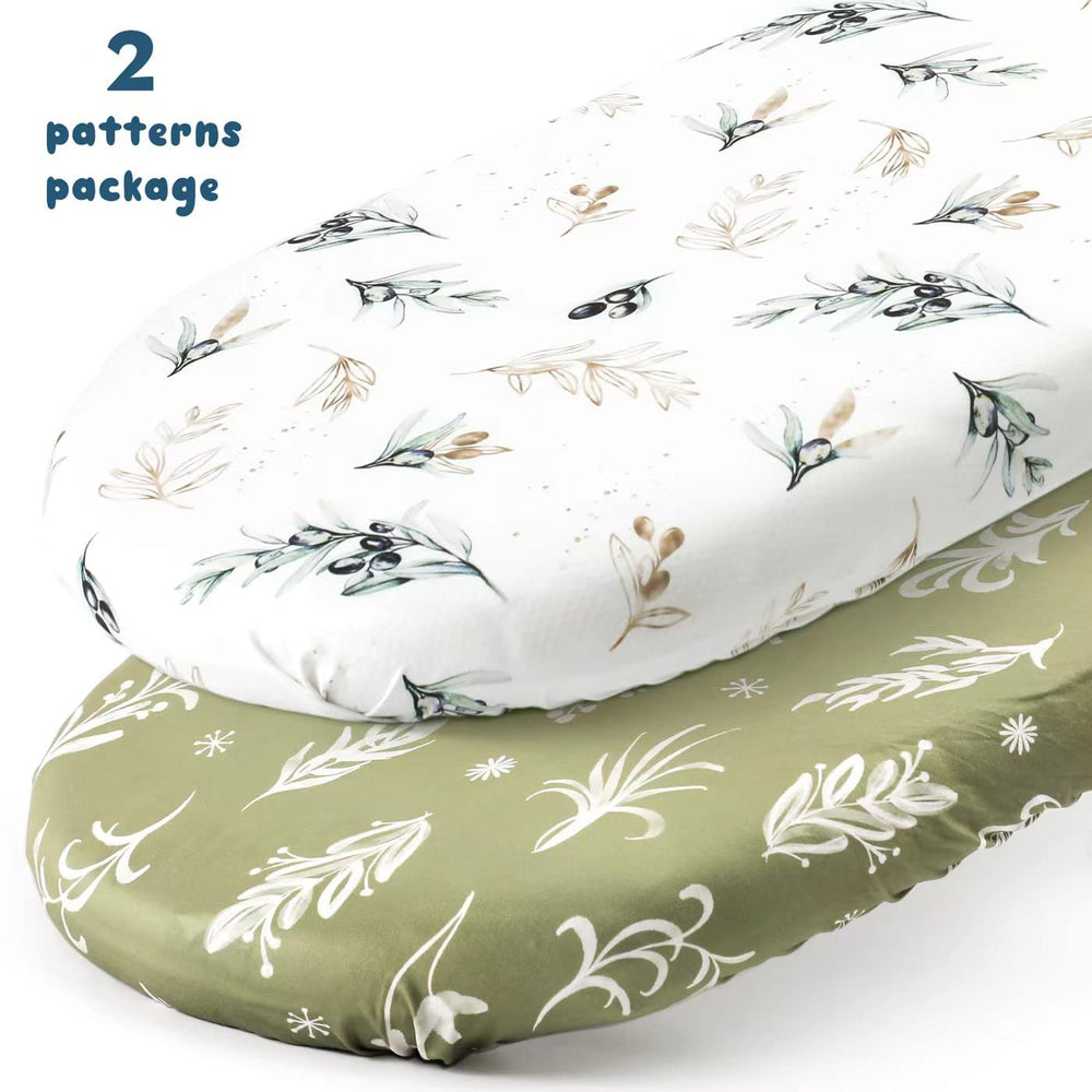 GRSSDER universal-fit bassinet sheet with elastic bottom for secure stay
