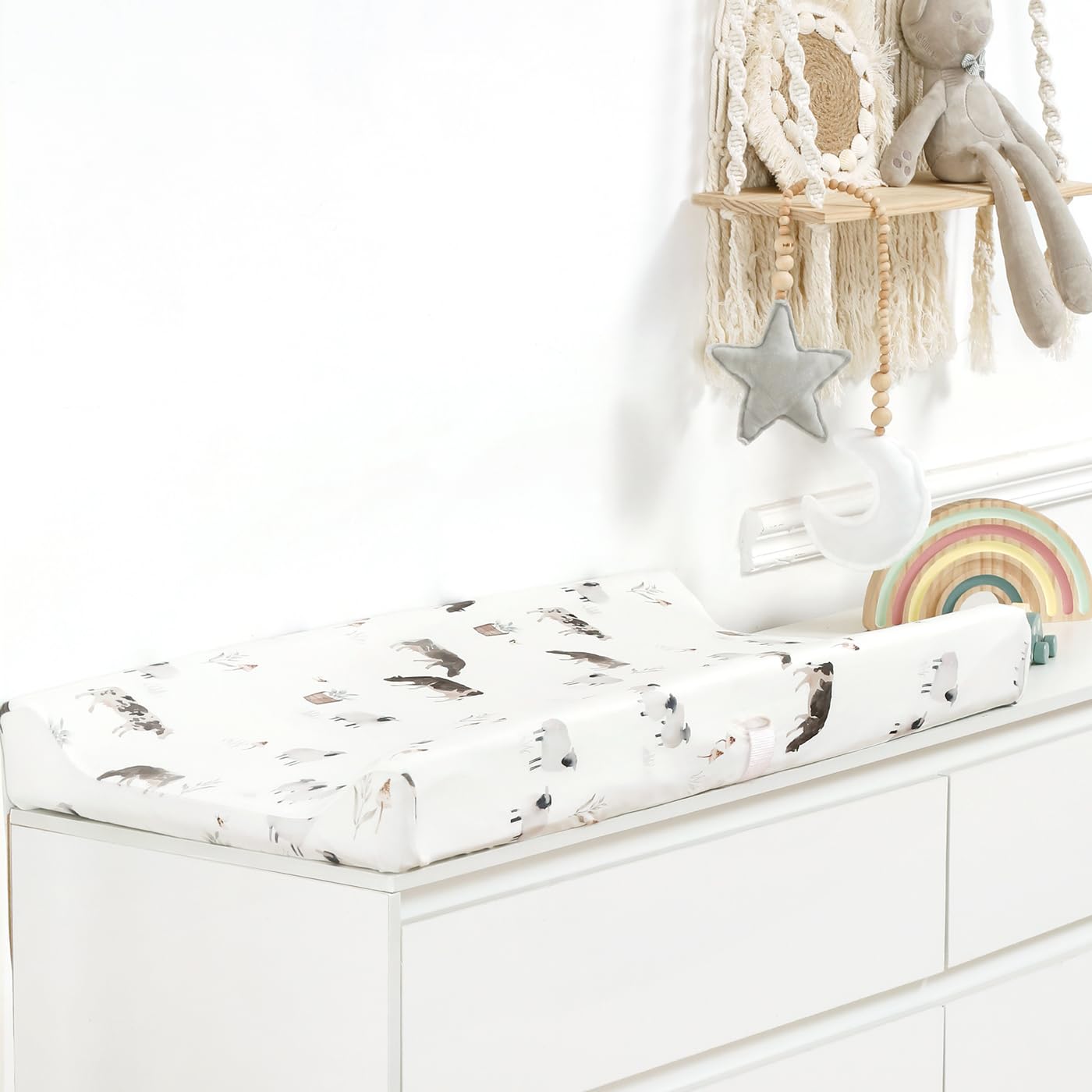 GRSSDER universal-fit changing pad cover fits 32x16 and 34x16 for quick sheet changes.