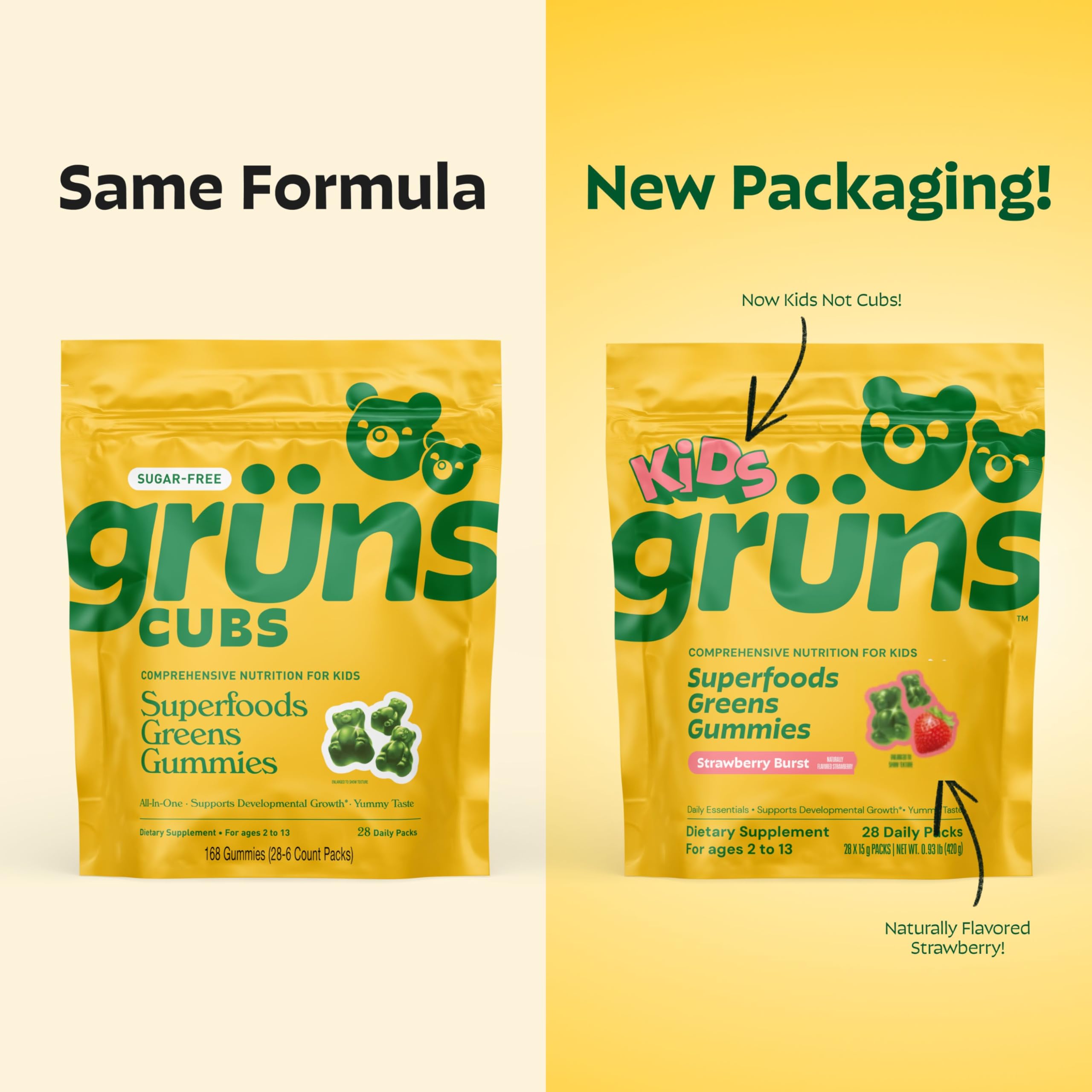 Grüns Gruns on-the-go snack pack for busy families