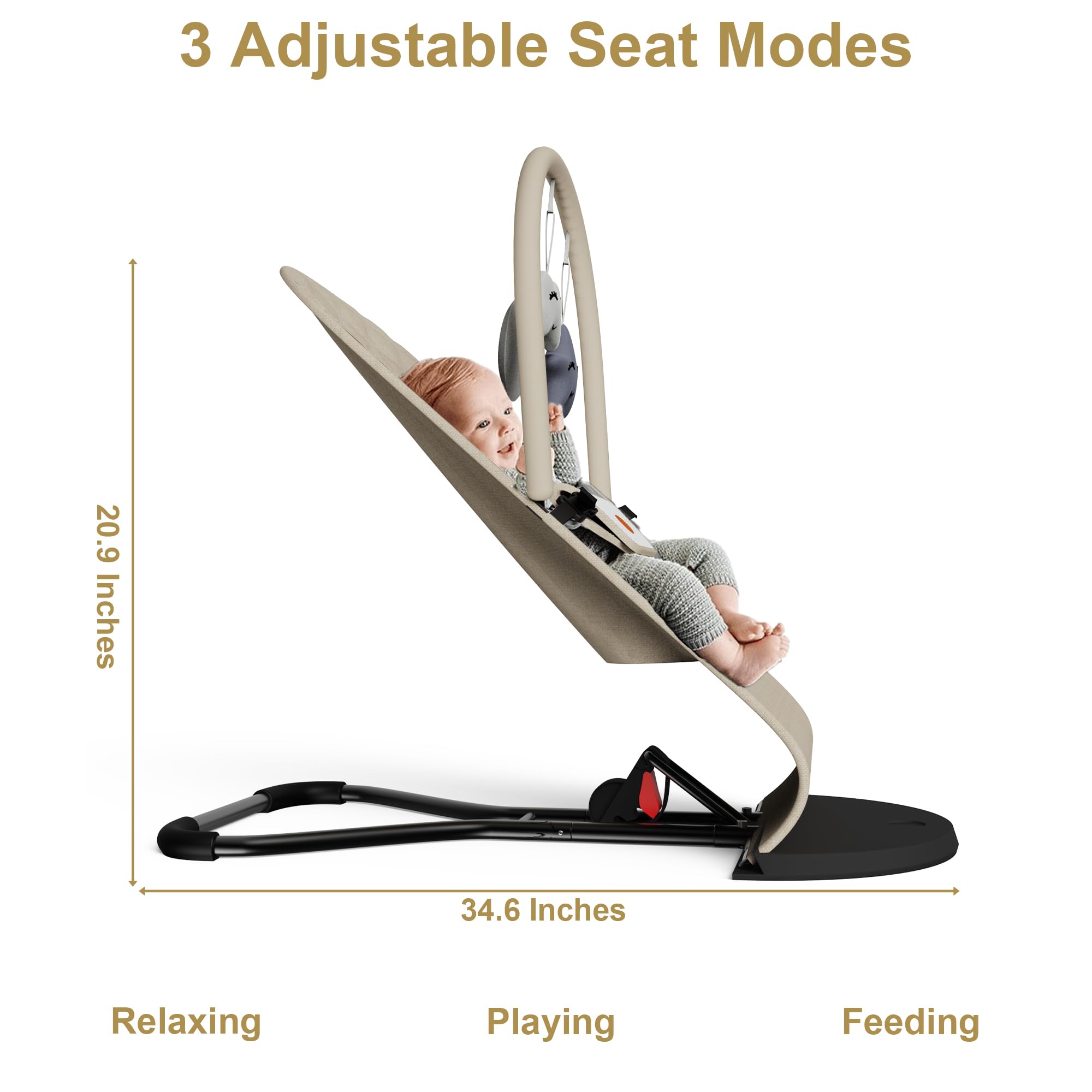 Gryvoth detachable toy bar adds gentle visual stimulation during playtime