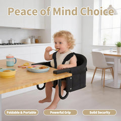 Gryvoth folding travel high chair folds flat for easy packing