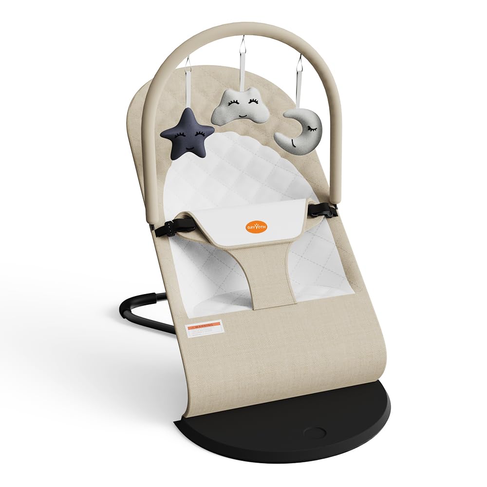 Gryvoth portable baby bouncer seat with lightweight design for travel
