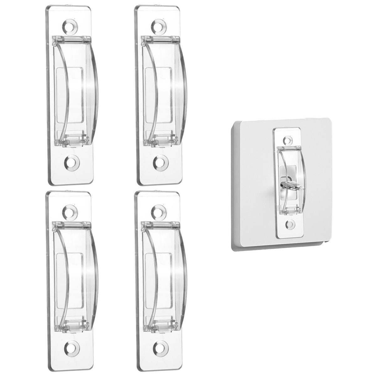 Gsbnjuy 4-pack switch cover guard protects against accidental activation in homes.