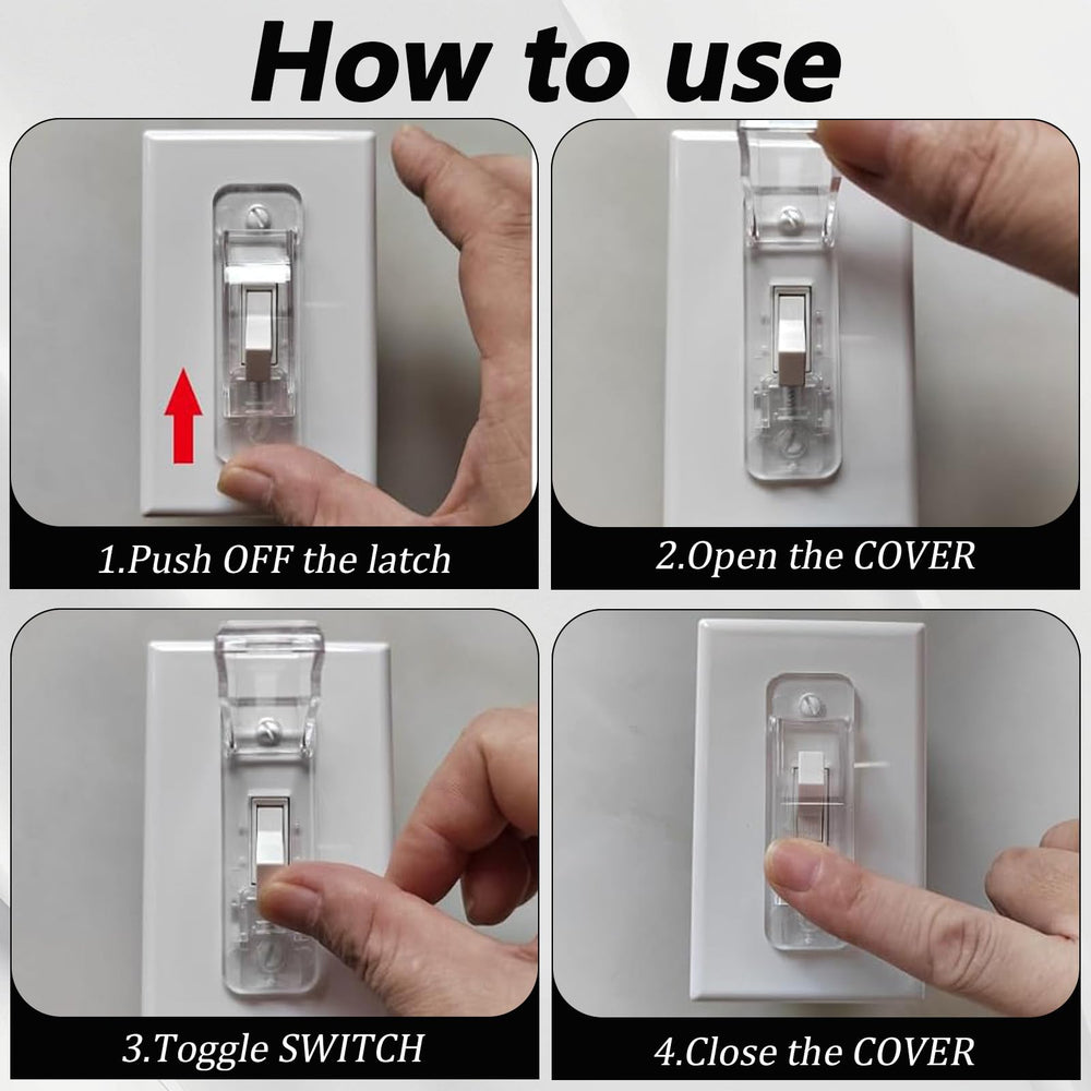 Gsbnjuy switch guard installed on-wall for reliable protection against tampering.