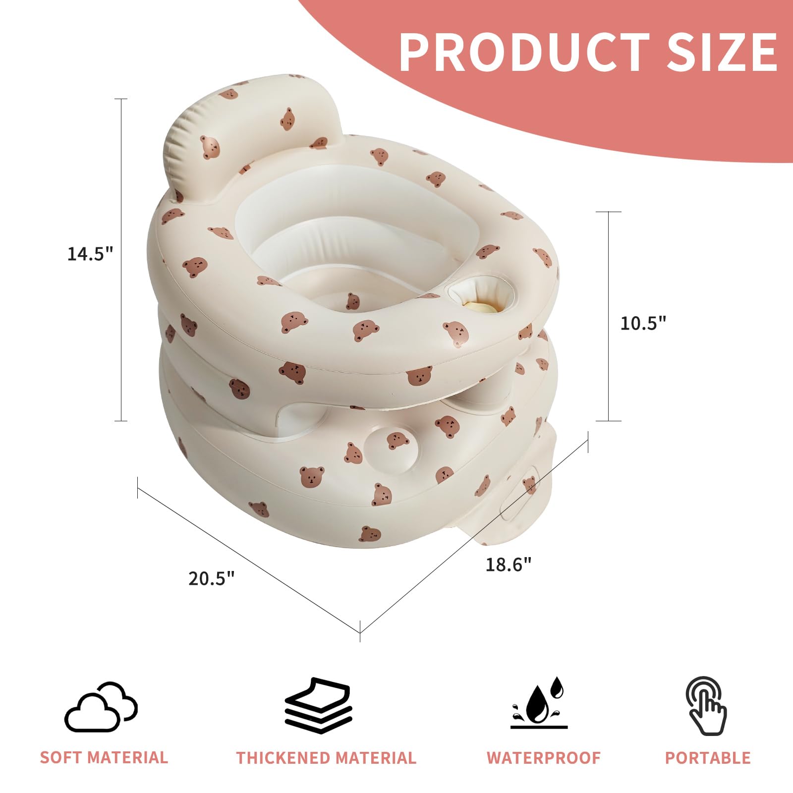 GSengGoung built-in air pump inflates quickly for ready playtime