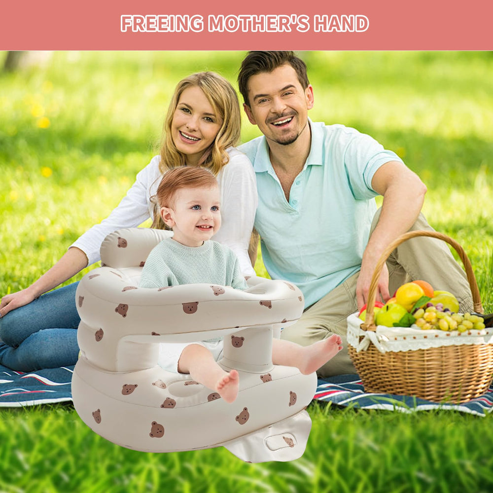 GSengGoung durable frame supports up to 67 lbs with a cheerful bear motif