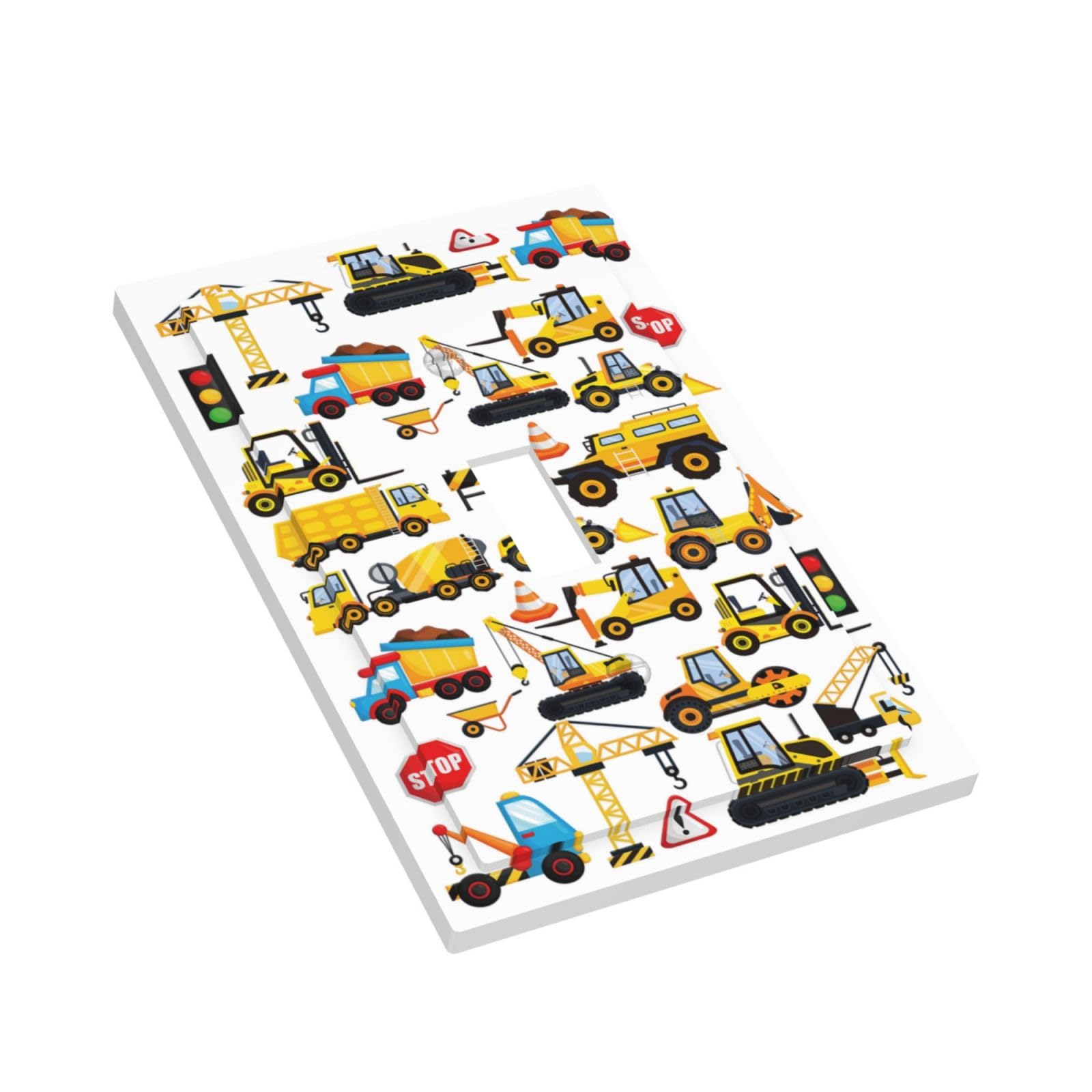GSRLOD kids tractor vehicles wall switch cover brightens spaces and protects outlets with sturdy polycarbonate.
