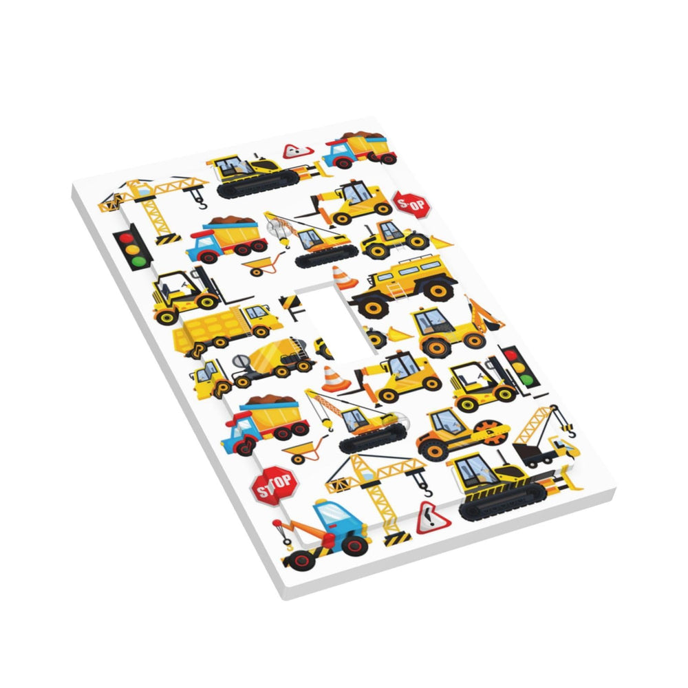 GSRLOD kids tractor vehicles wall switch cover brightens spaces and protects outlets with sturdy polycarbonate.