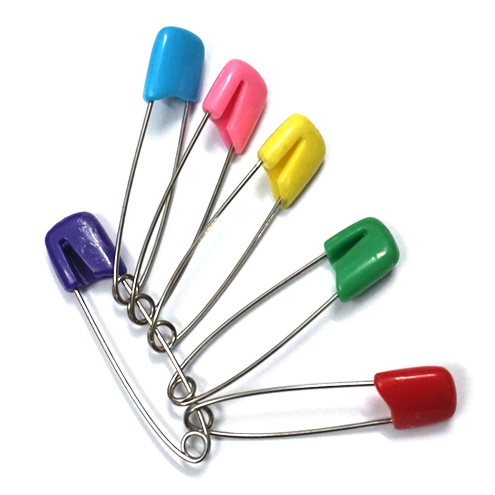 GTONEE cloth diaper pin size L clip for secure diaper changes and quick fastening.