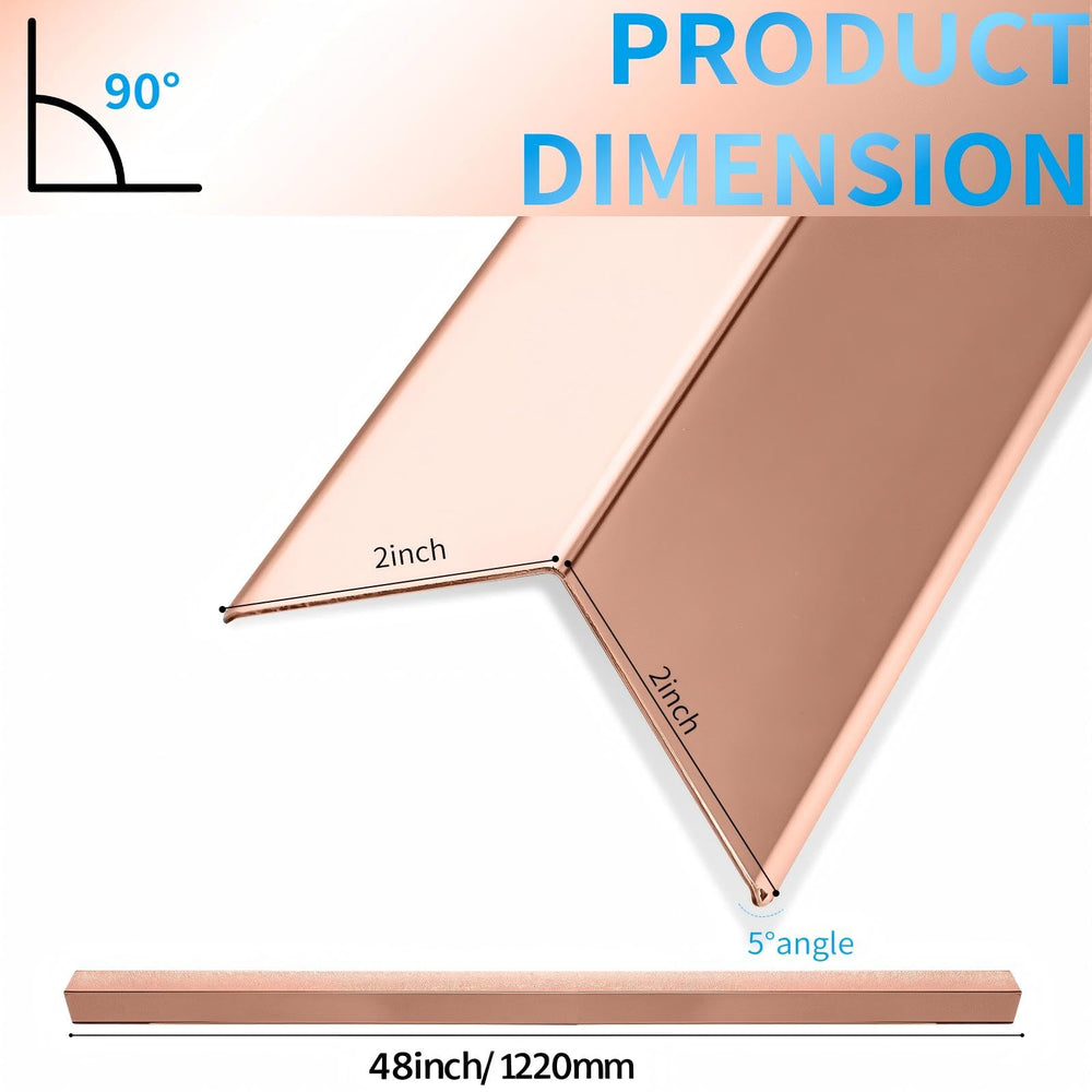 GuangzhuBS rose gold corner guard installation demonstrates simple glue alignment.