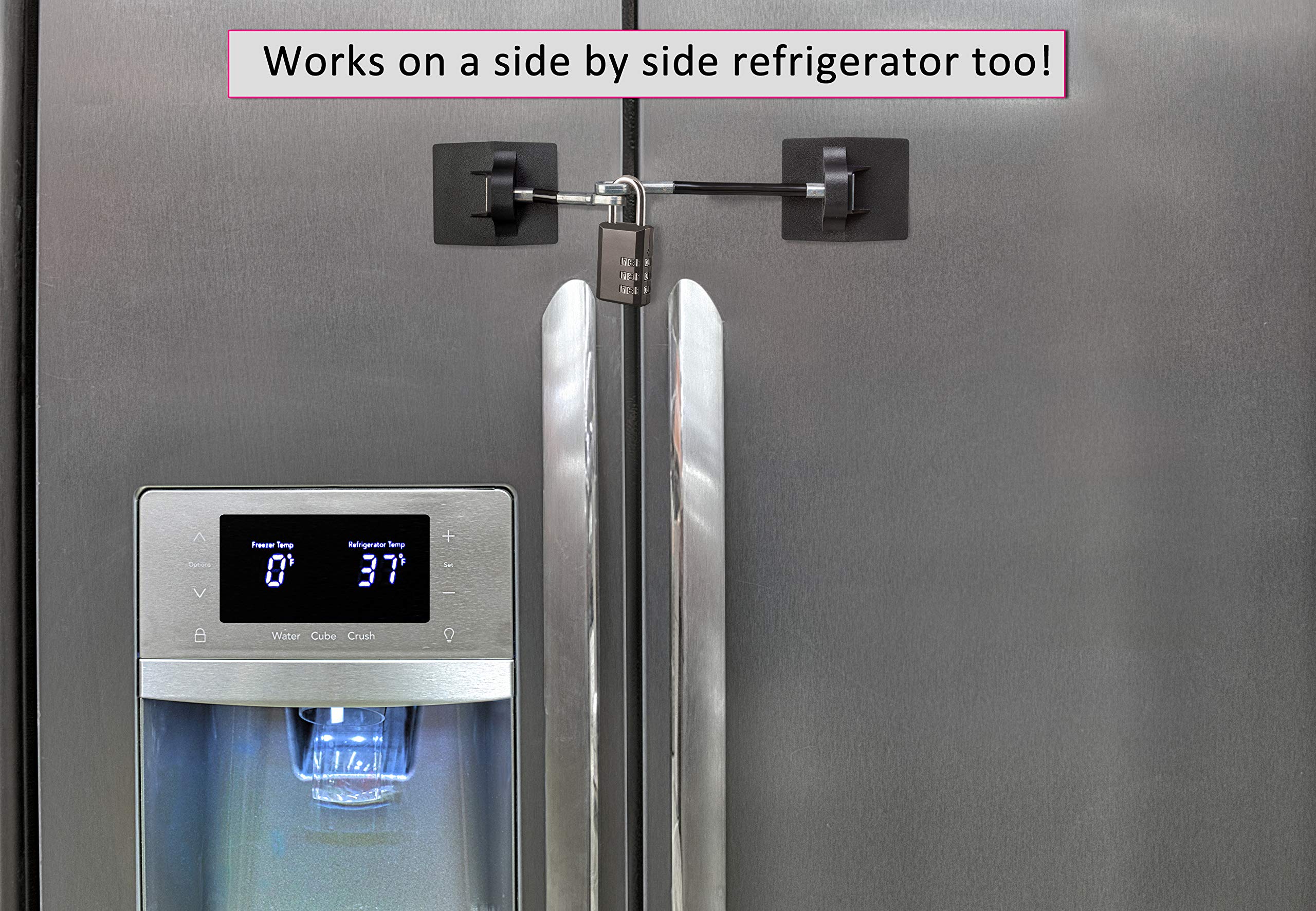 Guardianite fridge lock ships with a one-year US warranty for peace of mind.