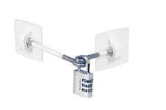 Guardianite refrigerator lock white front view secures medicines.