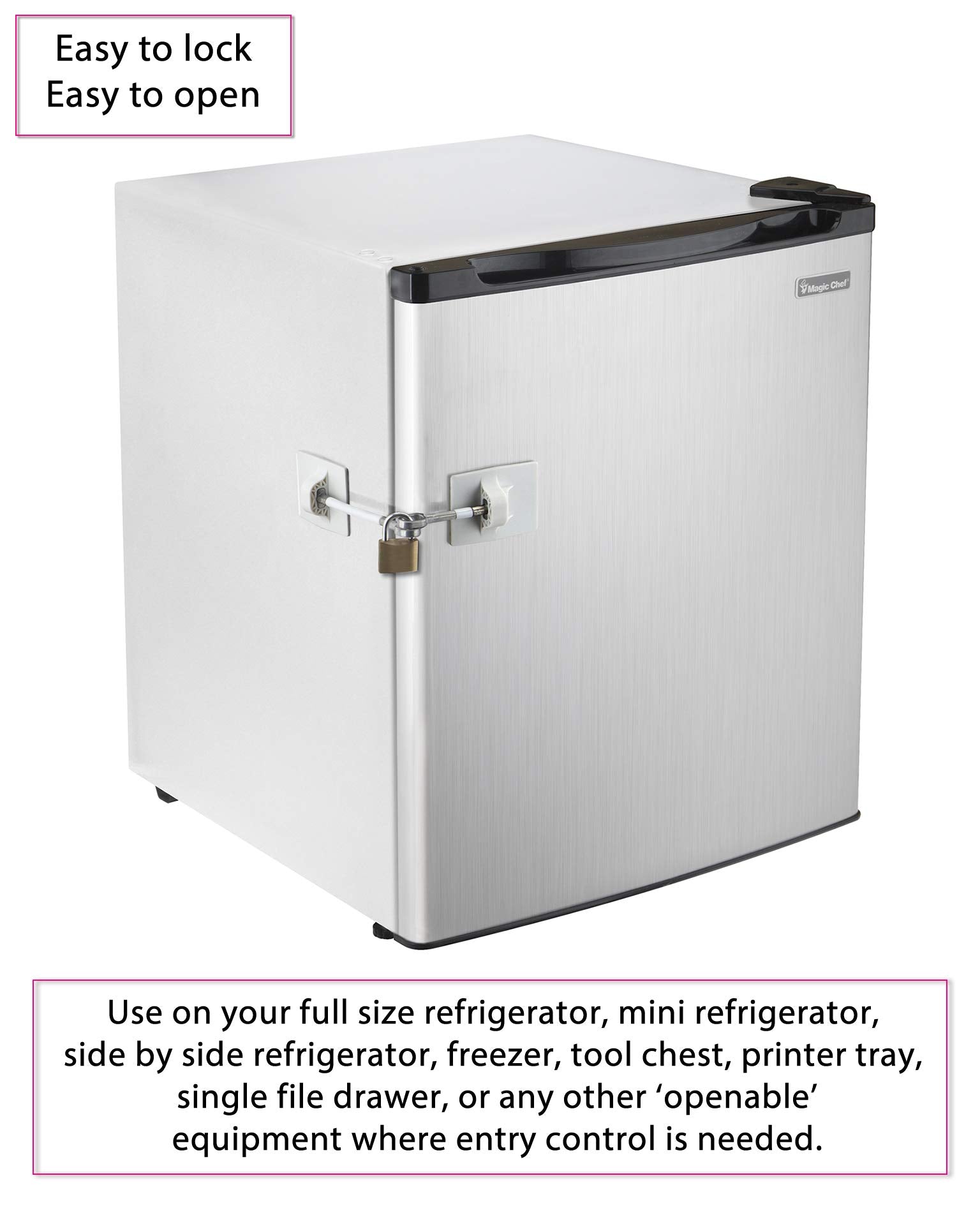 Guardianite Refrigerator Door Lock White installation instructions with clear steps