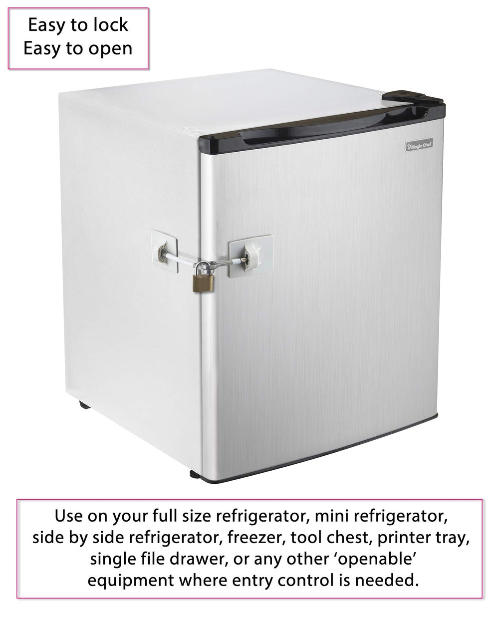 Guardianite Refrigerator Door Lock White installation instructions with clear steps