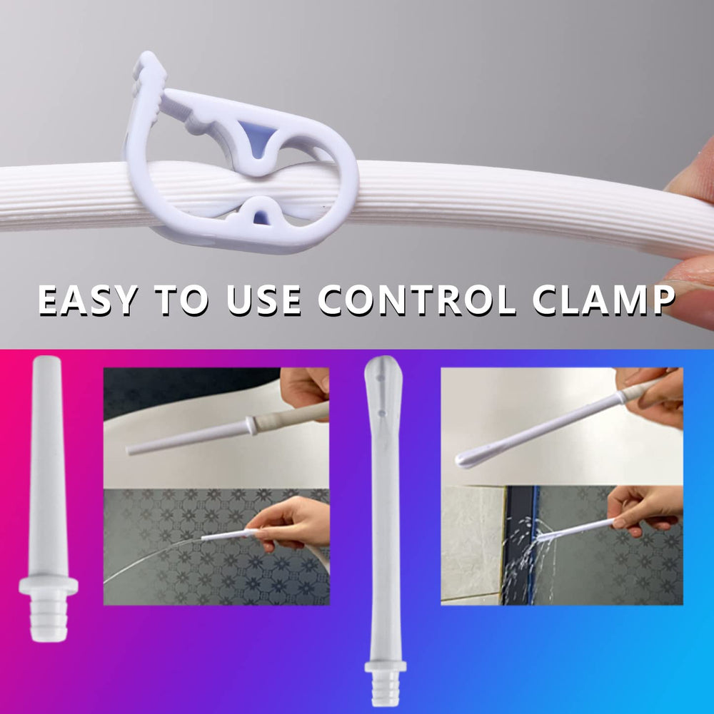 Guatbsecure enema kit assembly view shows complete setup