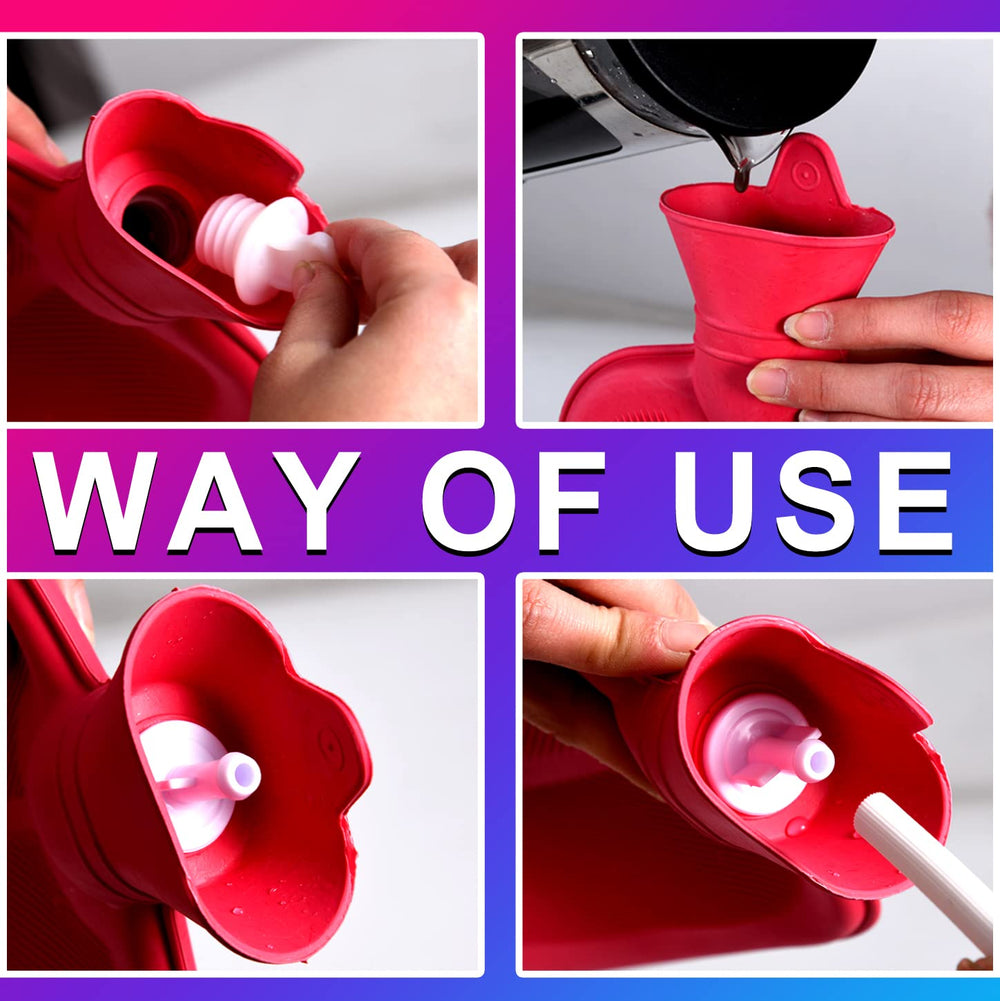 Guatbsecure hot-water bottle for warm, versatile use