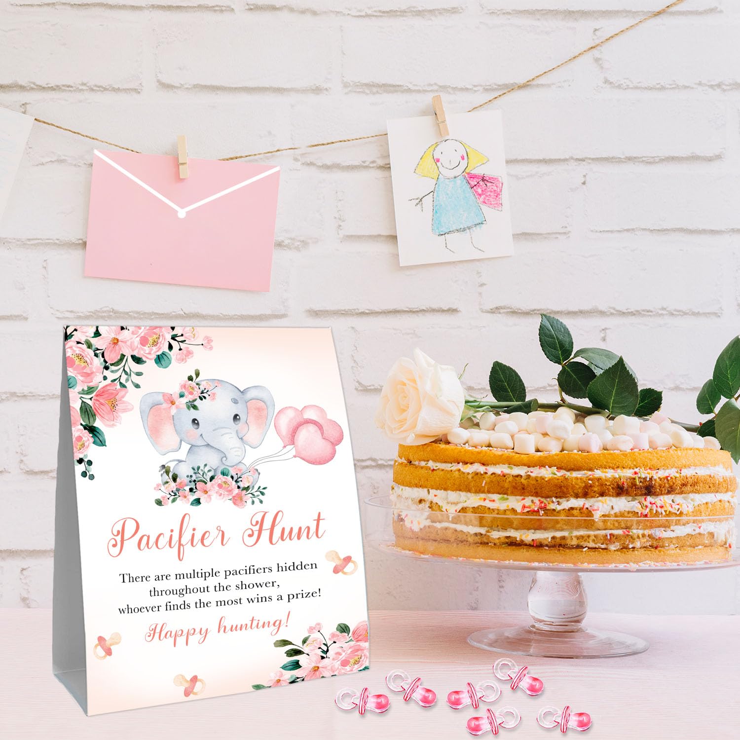 Guawubiang baby shower game set with charming designs for photo-worthy decor