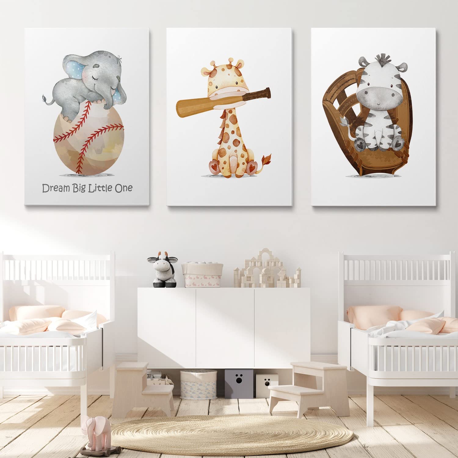 GUBIYU baseball wall art 12x16 panel frames memories in playful boy rooms.