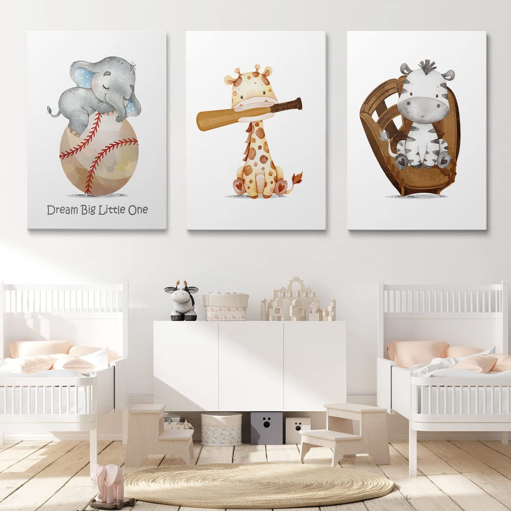 GUBIYU baseball wall art 12x16 panel frames memories in playful boy rooms.