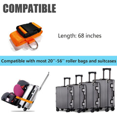 GUCHO nylon strap with steel ring and buckle shows durable travel design