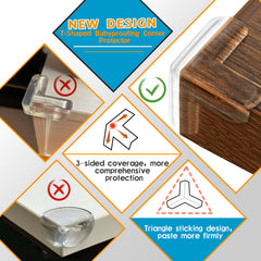 Gudui baby safety corner bumpers help reduce injuries from sharp corners.