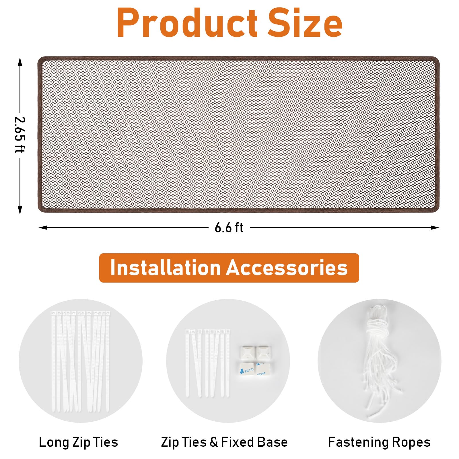 Gudui stair net showing clear mesh view for easy supervision.