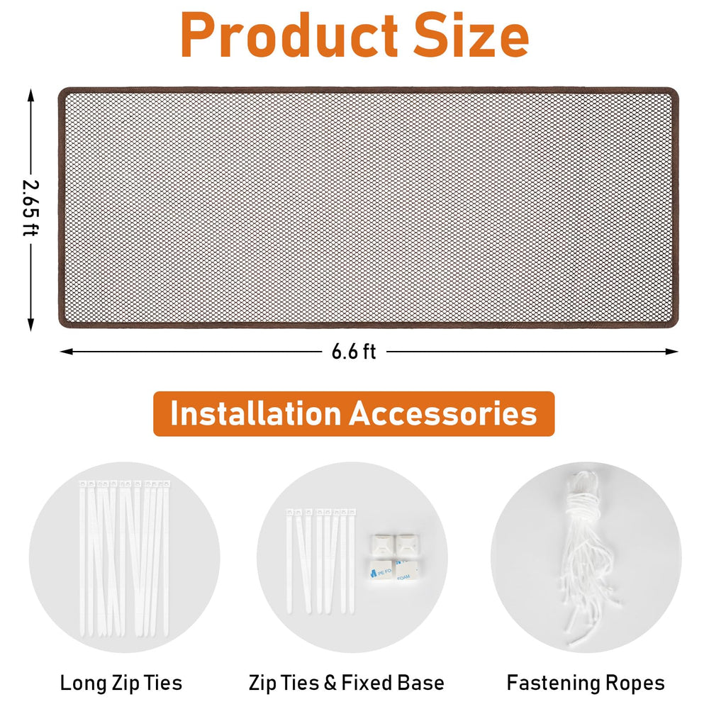 Gudui stair net showing clear mesh view for easy supervision.