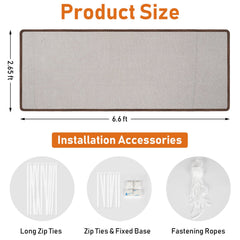 Gudui stair net showing clear mesh view for easy supervision.