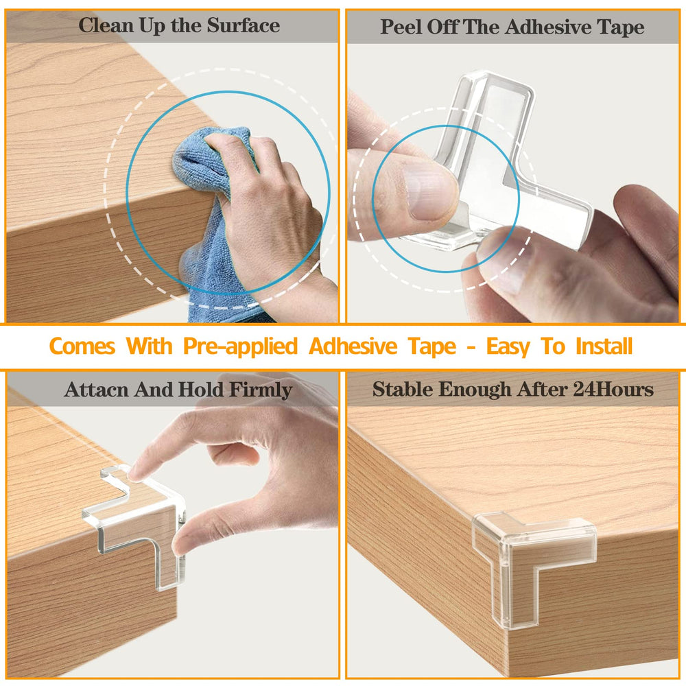 Gudui clear corner guards preserve furniture aesthetics while reducing bumps.